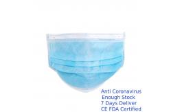 China Full Protection Earloop Face Mask 3-Layer Filtration Reduce Infections supplier