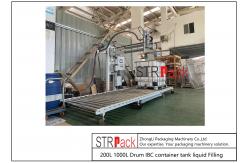 China Liquid Bucket Filling Machine For 200L 1000L Drum IBC Container Tank supplier