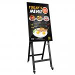 43 inch indoor digital free standing poster Portable lcd display android digital signage poster for sale