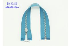 China 30 Inch Open End Dual Separating Zipper , Long Separating Zippers For Garments supplier