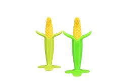 China Corn Shape Unisex Silicone Baby Teether Teething Infant Toothbrush Teether supplier