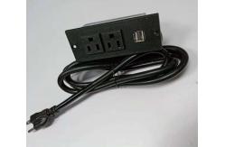 China ABS Fire Protection Conference Table Socket / Furniture Tabletop Outlet Box supplier