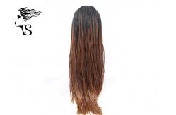 China Synthetic Braided Lace Front Wigs , Box Braids Lace Front Weave No Tangling supplier