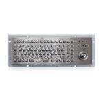 IP65 Waterproof Compact Stainless Steel Keyboards With Trackball Rugged  For Industrial Kiosk Outdoor for sale