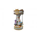 Fiberglass Material Carousel Kiddie Ride , Merry Go Round Ride 370W Power for sale