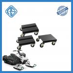 Deer Black Snow Mobile Dolly Iron 3pc Snowmobile Moving Wheels Lightweight for sale