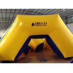 Outdoor Games Inflatable Paintball Bunkers 0.9mm Pvc Tarpaulin 5 X 2.5 X 1.25m for sale
