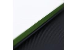 China Green Corner Writing Journal Notebook Customized Embossed Logo FSC Approved supplier