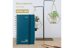 China 4.13''X6.75'' Medium Academic Planner 2023 Spiral In Pacific Green supplier