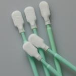 Long Handle Knitted Polyester Tip Cleanroom Swab Lint Free for sale