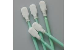 China Long Handle Knitted Polyester Tip Cleanroom Swab Lint Free supplier