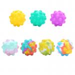 Childrens Squeeze Ball Toy 3D Round Silicone Sensory Pop Ball Custom Rubber Toys for sale