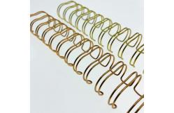 China 5/8'' Glossy Nylon Coated Double Wire Spiral Binding Coil supplier