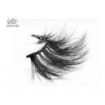 China Mink Hair 20mm 28mm 6D Volume Lashes Extensions Natural Black Color manufacturer