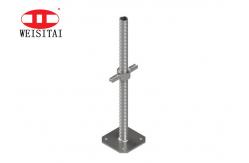 China Painted Electric Adjustable Screw 450mm Jack Base Scaffolding supplier