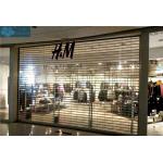 3mm 16mm pipe Clear Vision Roller Shutters Fo Supermarket for sale