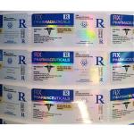 Laser PET 10ml Hologram vial Pharmaceutical Vial Labels for sale