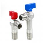Copper 2 Way Angle Valve Forged Chrome Plated Ball Valve 1/2 Inch for sale