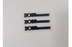 China Clothing 3D Printing Labels Silicone , Heat Transfer Labels With Embossing Technics supplier