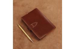 China Lined Travel Journal Notebook / Personalised Leather Diary With Buckles supplier