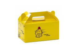 China Takeout fried chicken box food grade customized logo biodegradable white cardboard packaging box supplier
