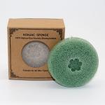 Comfortable Reusable Konjac Round Face Sponge Biodegradable Makeup Remover for sale