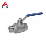 Oil Medium 2-Piece Titanium Floating Ball Valve Class 150 Class 300 for Acetic Acid Flow for sale