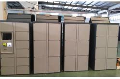 China LCD Touch Screen Electric Parcel Delivery Lockers Package Post Locker With Advertising Function supplier