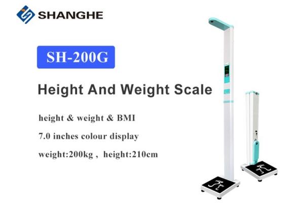 Large Lcd Display 7.0'' Bmi Body Weight And Height Scale