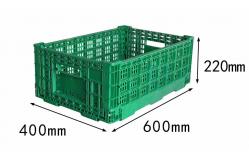 China Custom Plastic Turnover Box Light Ventilated Stackable Plastic Crates Foldable supplier