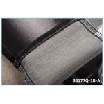 9.3oz Double Layer Stretch Denim Fabric For Jeans Like Knit Mercerizing Finish Sulfur Black for sale
