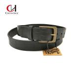 Wear Resistant Copper Buckle Belt , Practical Genuine Crocodile Leather Belt for sale