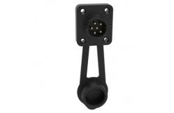 China 5pin Black M19 Connector 15A Solder Overmolded Aluminum Alloy Shell Nylon IP67 supplier