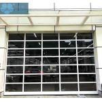 Sliding 50mm 5000mm Height Glass Panel Garage Doors for sale