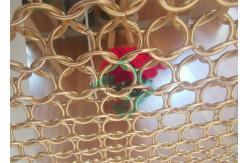China 15 Mm Gold Color Architectural Chainmail Mesh supplier