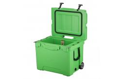 China 40L Rotomolded Coolers Ice Chest Box With Telescoping Handle Wheels supplier