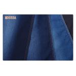 Dark Blue Slub Twill Cotton Polyester Fake Knitted Denim Fabric for sale