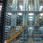 RAL 90mm Upright Industrial Mezzanine Platform 500kgs Metal Mezzanine Flooring for sale