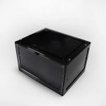 Transparent Portable Magnetic Drop Front Shoe Box Washable Foldable Lightweight