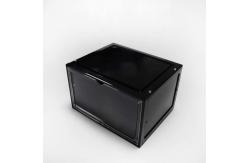 China Transparent Portable Magnetic Drop Front Shoe Box Washable Foldable Lightweight supplier
