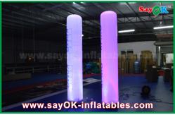 China Advertising 2.5m Height Lighting Inflatable Pillar Column With Logo Printing supplier