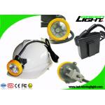 Waterproof Underground Cordless Cap Lamp Mining 216 LUM 1.67W With Black Body for sale