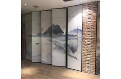 China Melamine Surface Floor To Ceiling Hanging System Restaurant Movable Partition Walls supplier