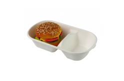 China brown Biodegradable Sugarcane Tableware Sugarcane Bagasse Takeaway Containers supplier