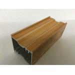 Wood Finish Aluminium Profiles , Hardness And Impact Resistance Of The Film for sale