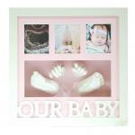 Shadow Box 3D Baby Casting Kit Picture Photo Frame For Newborn Boys / Girls for sale