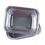 260ml Small Aluminium Take Away Containers Baking Disposable Aluminium Foil Food Tray With Lid for sale
