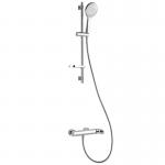 Chrome Hand Shower Slide Bar 3 Function Wall-mounted Bath Brass Shower Faucet Modern Style for sale
