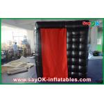 Inflatable Photo Booth Rental Convenience Black LED PortableInflatable Photo Booth With 2 Doors for sale