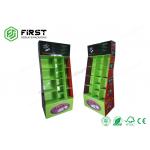 Supermarket Corrugated Point Of Purchase Displays Carton Paper Floor Stand for sale